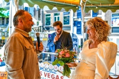 Meppel 11 aug. 2022: Meppel goes USA Las Vegas Wedding m.m.v  Bouke