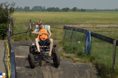 Meppel 18 juli 2019:  Fietsers gingen 3e dag richting Onna en Kallenkote