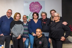 Meppel 3 febr.2020: Fleur Bloemen-bord bij Weerbaar Meppel