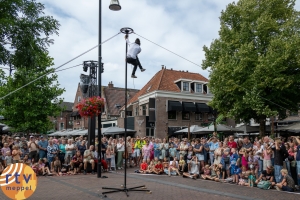 Meppel 7 augustus 2025:  Rommelemarkt en 3e Donderdag Meppeldag  Theater Festival