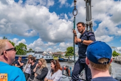 Meppel 9 en 10 juni 2022: Marine aankomst, bungyroeien,, vrijdagavond 