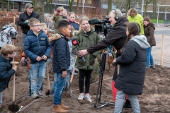 Meppel 9 jan. 2020: Leerlingen 2 bso Meppel plantten eigen Tiny Forest