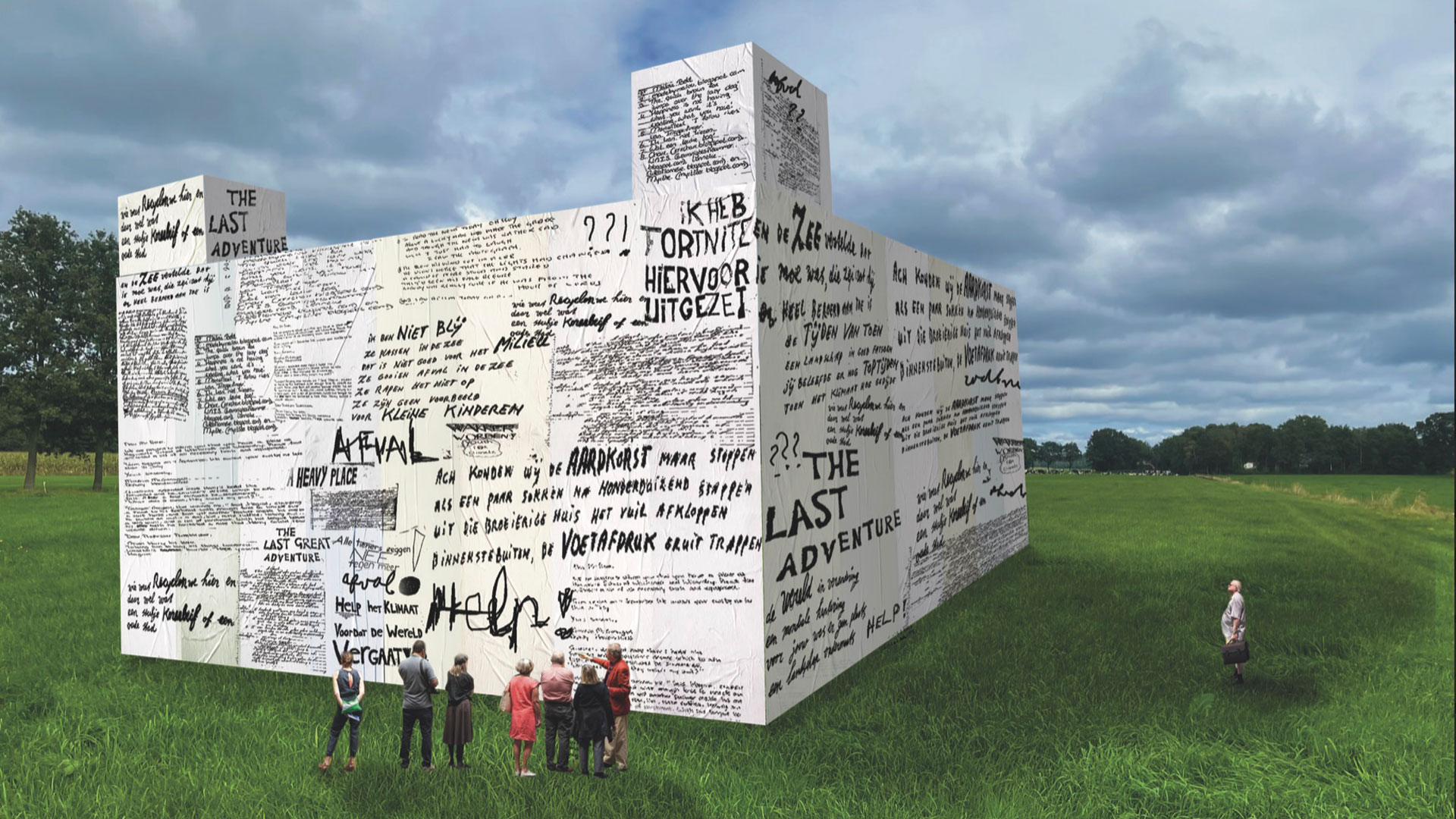 Artist impression Afvalkathedraal Koekangerveld, foto Jelle van der Hijden