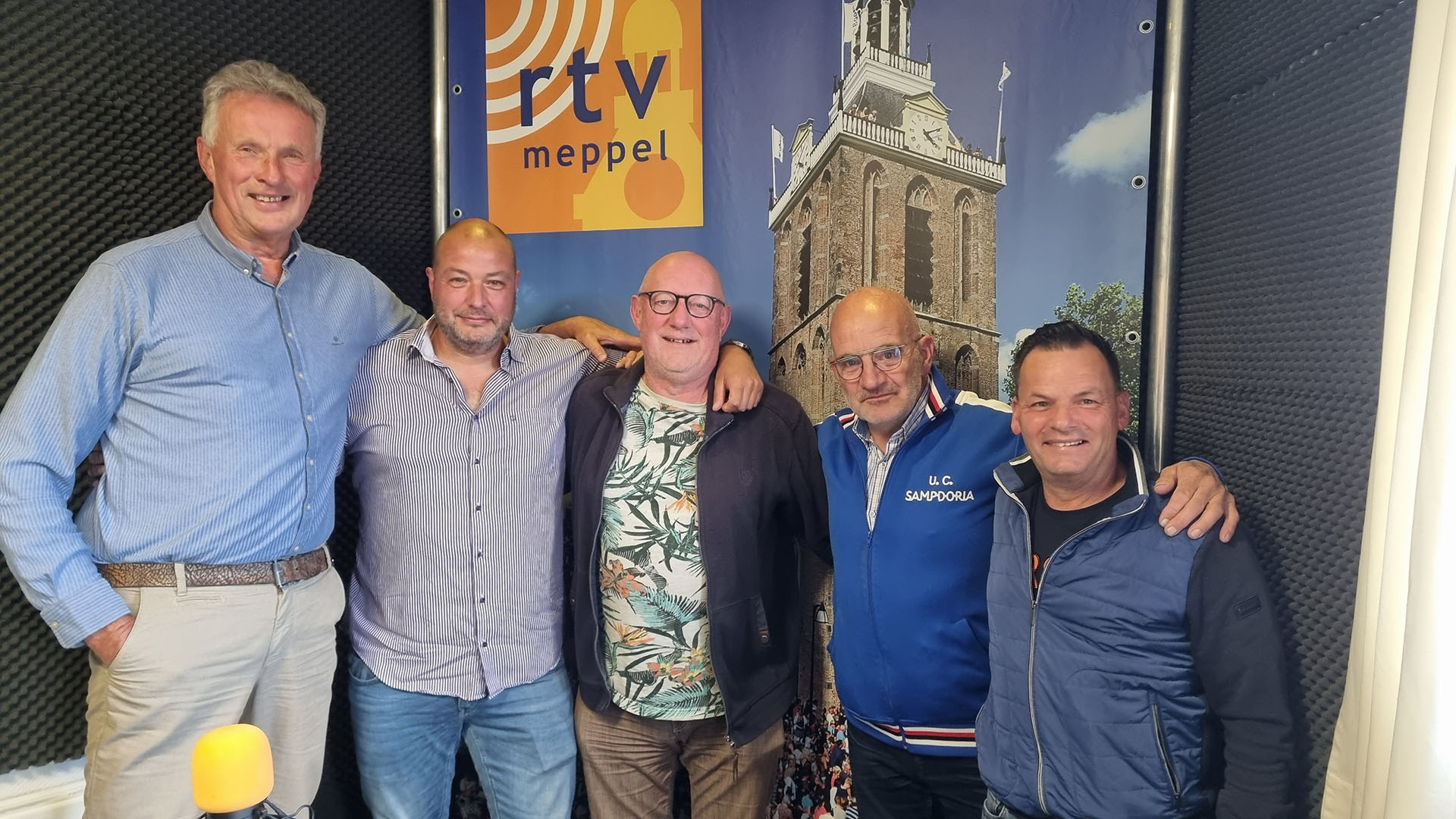 Vlnr: Henk Haze, Patrick Koning, Wim Hegen, jaap de Boer, Guido Broers