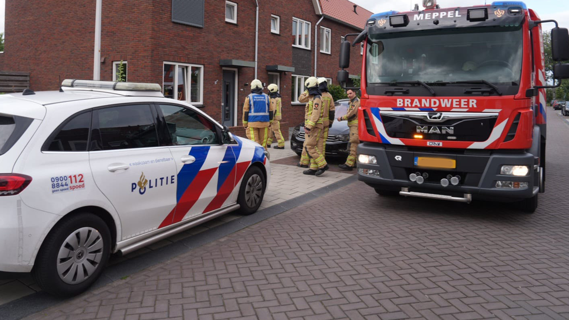 Kookplaat in brand Drukpers Meppel, foto Numeppel