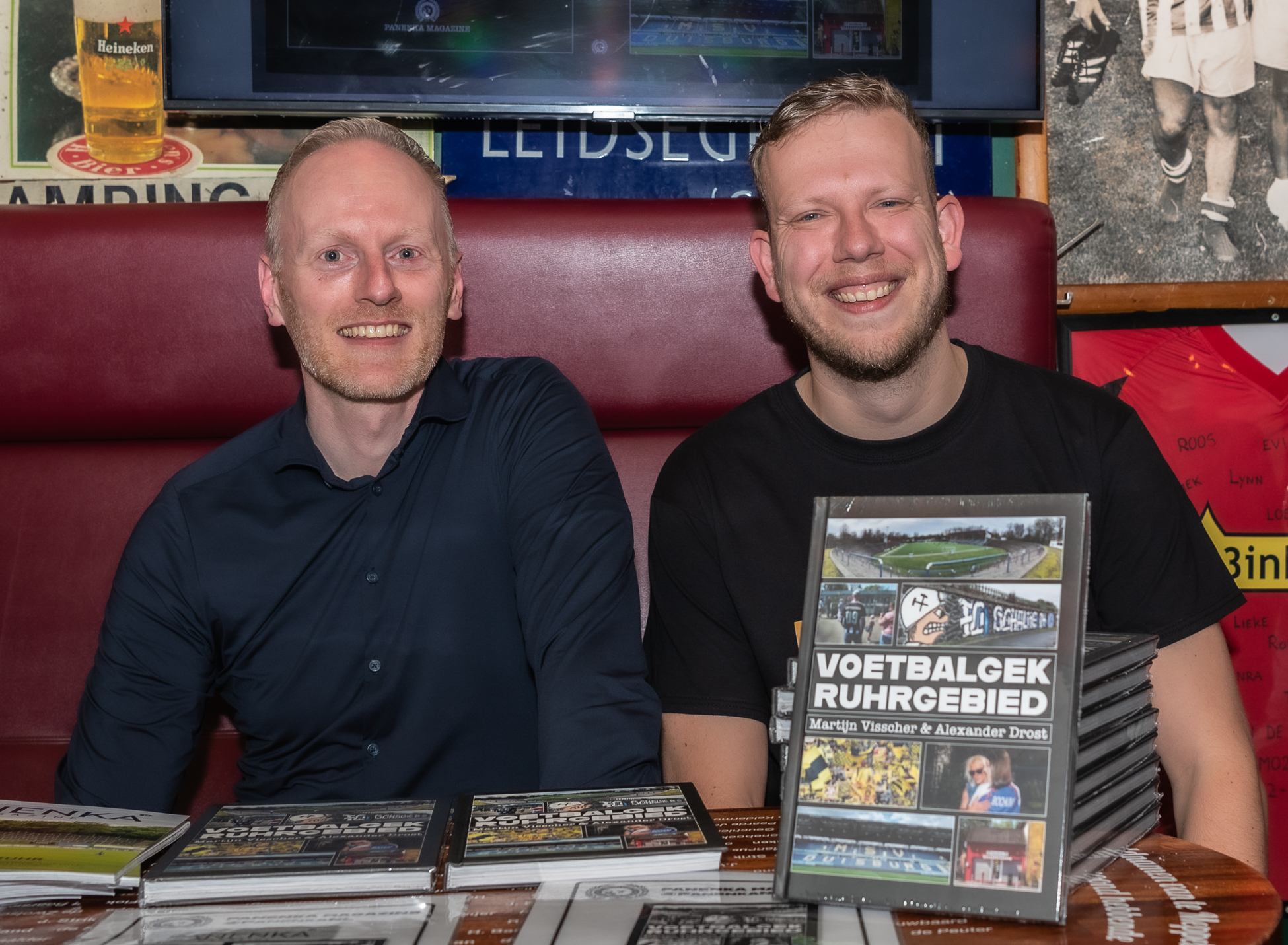 Presentatie boek Voetbalgek Ruhrgebied, foto Leo de Harder
