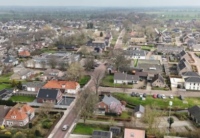Nijeveen uit de lucht, foto Stefan Klomp (RTV Drenthe)