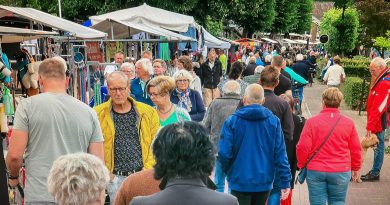 Muziek en kramen tijdens Vledderfestival