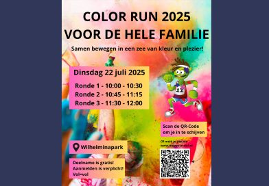Aanmelding open: de kleurrijkste run van de zomer door het Wilhelminapark