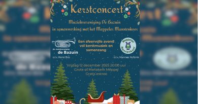 Kerstconcert “De Bazuin” en het Meppeler Mannenkoor