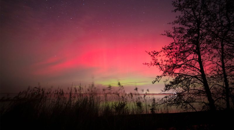 Noorderlicht boven de Beulacke