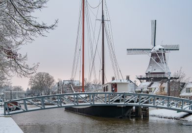 Sneeuwval bracht Meppel even tot stilstand en  schoonheid