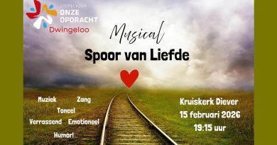 Musical ‘Spoor van liefde’ in Kruiskerk Diever