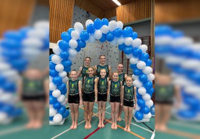 Nieuwe inturnpakjes acrogymnasten FC Meppel