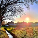 Stralende zonsopkomst op verkiezingsdag