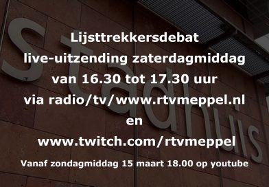 RTV-uitzending lijsttrekkersdebat Meppel