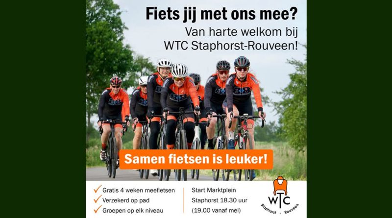 Wielrenclub opent deuren voor nieuwe leden