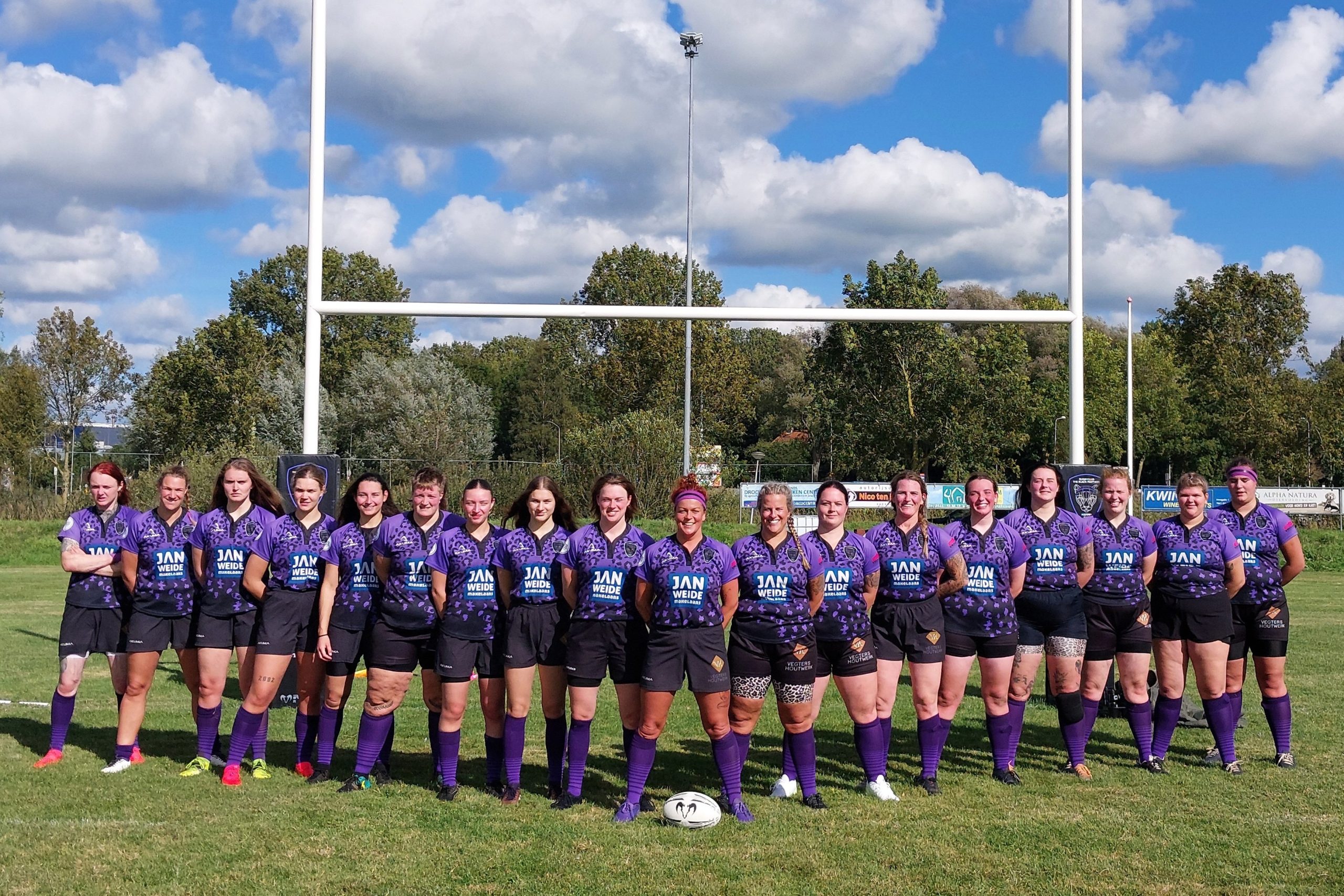 Teamfoto van the Black Panthers