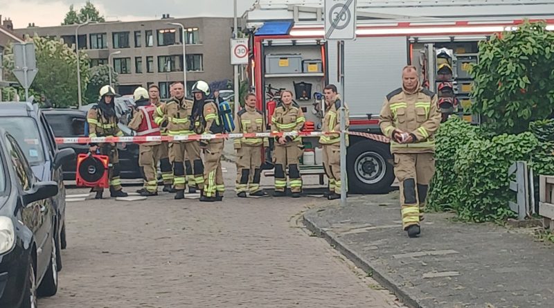 Brandweer rukt uit voor gaslekkage in de Huijgensstraat