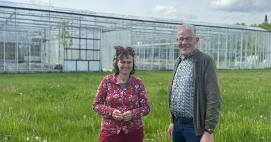 Voorzitter Klaas Stoer en enthousiast lid Tineke Otten van Herenboeren Meppel - Steenwijk