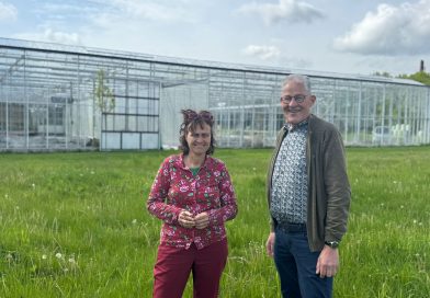 Voorzitter Klaas Stoer en enthousiast lid Tineke Otten van Herenboeren Meppel - Steenwijk