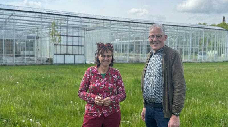 Voorzitter Klaas Stoer en enthousiast lid Tineke Otten van Herenboeren Meppel - Steenwijk