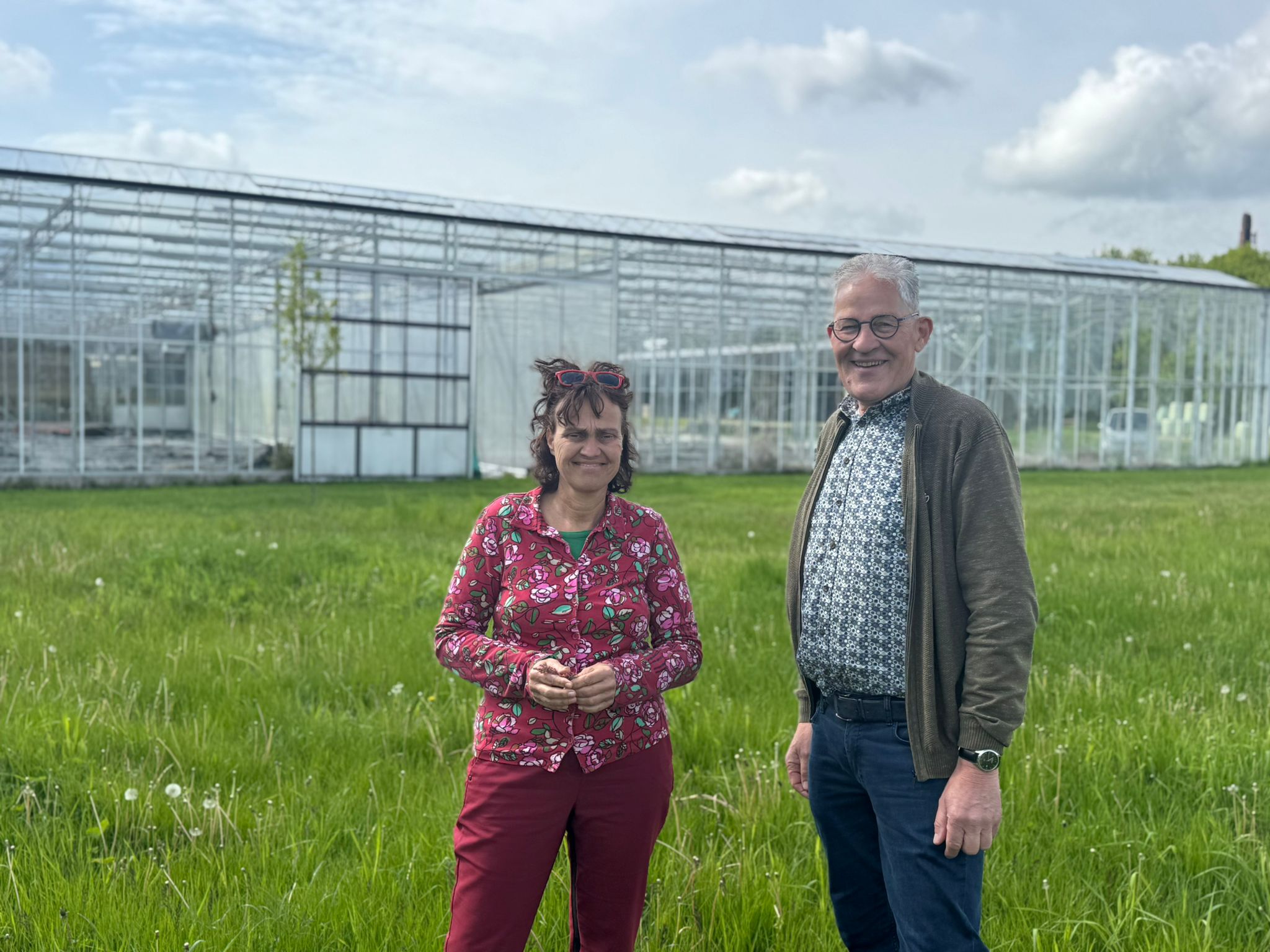 Voorzitter Klaas Stoer en enthousiast lid Tineke Otten van Herenboeren Meppel - Steenwijk