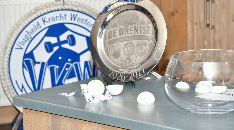 De finale van de 1e editie van de Drentse voorbereidingscup zal op zaterdag 22 augustus gespeeld gaan worden op sportpark de Woltingeslag in Zuidwolde. Dat heeft de loting woensdagavond bepaald.