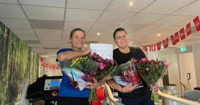 Afgelopen vrijdag was er in Hoogeveen een 24-uurs loopbandmarathon in een Groot Verzet Tegen Kanker. De marathon bleek een groot succes, want in totaal werd er voor bijna 1500,00 euro gedoneerd. De helft gaat naar het Toon Hermanshuis Drenthe en de andere helft naar KWF.