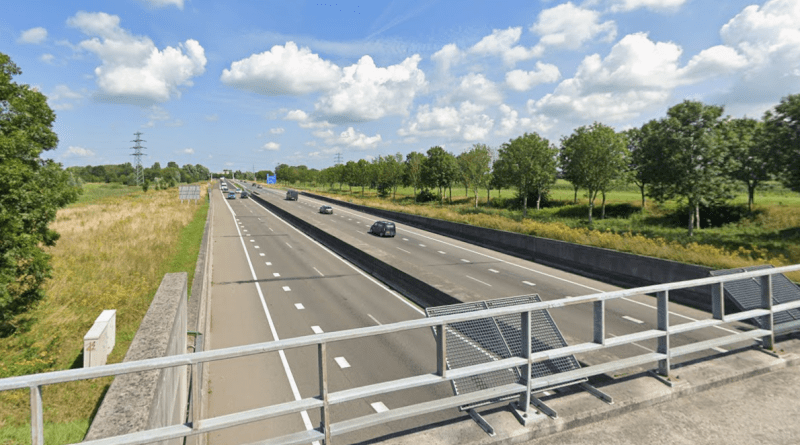 De A32 bij Meppel