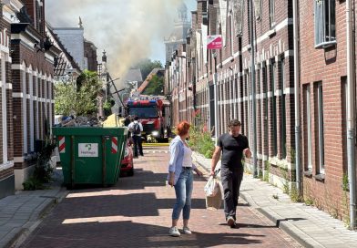 Grote brand bij slagerij in binnenstad Meppel